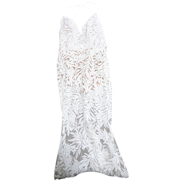 Nadine Merabi White Stella Gown Size S/4 - Picture 5 of 17